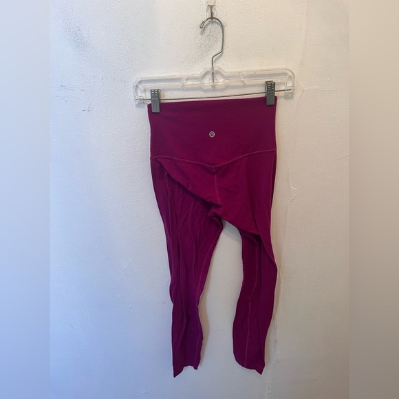 Lululemon Align Pant II 25" Deep Fuschia Size 4 - Picture 4 of 7